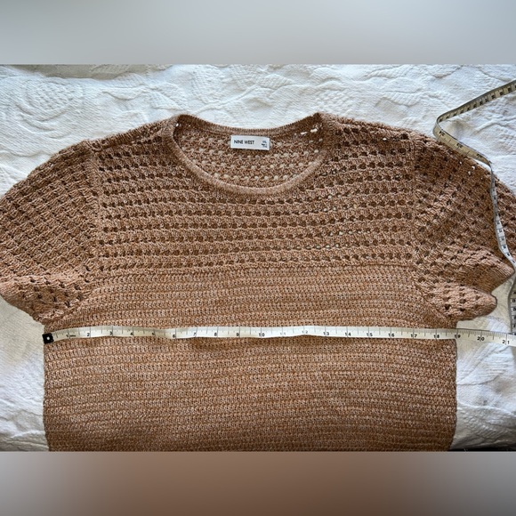 Nine West open stitch shirt sleeve sweater - XXL - Picture 2 of 4